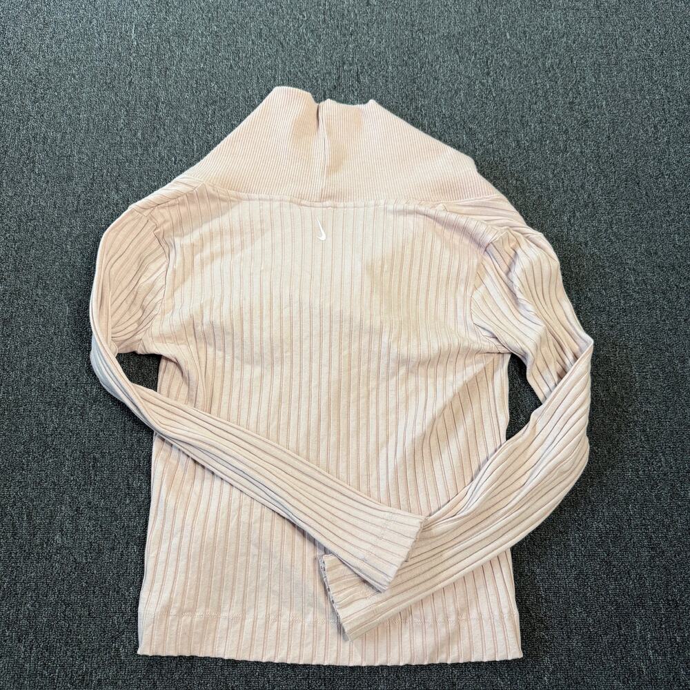 Vintage Y2k Nike Yoga Baby Pink Ribbed Longsleeve Pullover Longsleeve Women's S - Picture 2 of 5